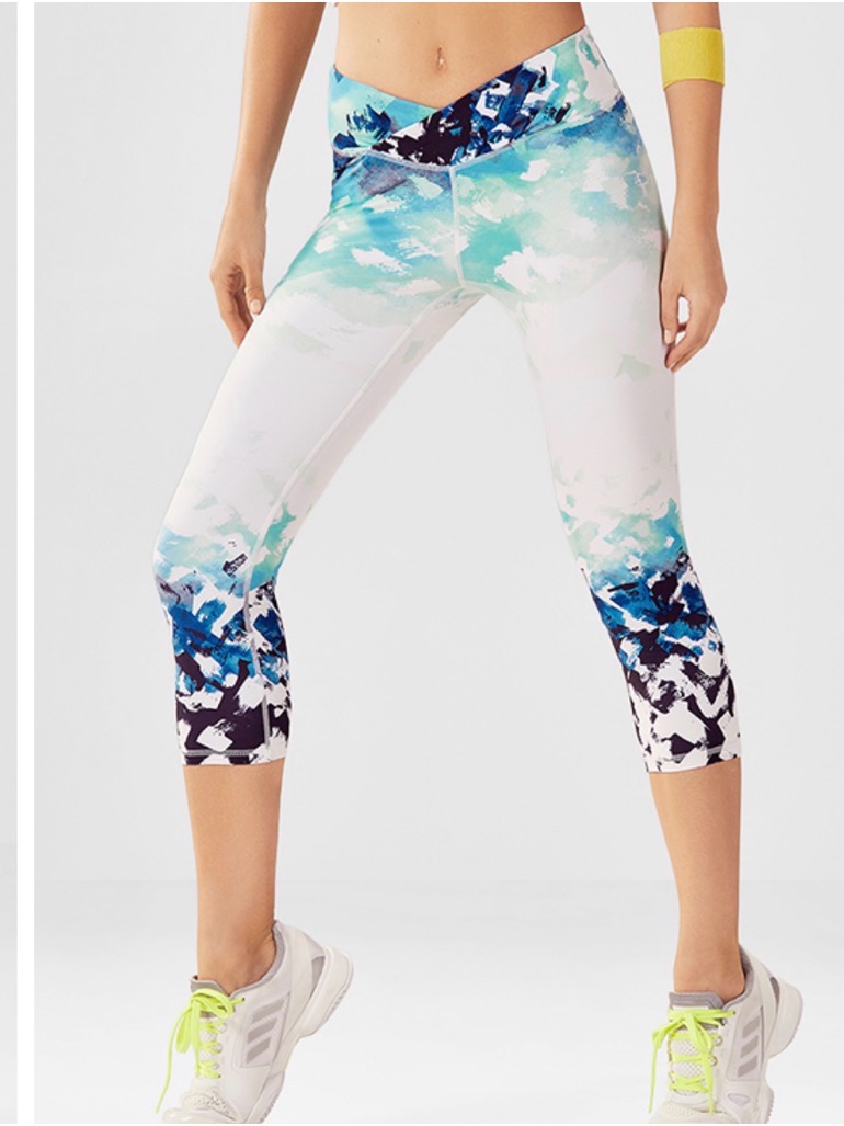 Fabletics Winn Crop Tidal Wave Leggings
